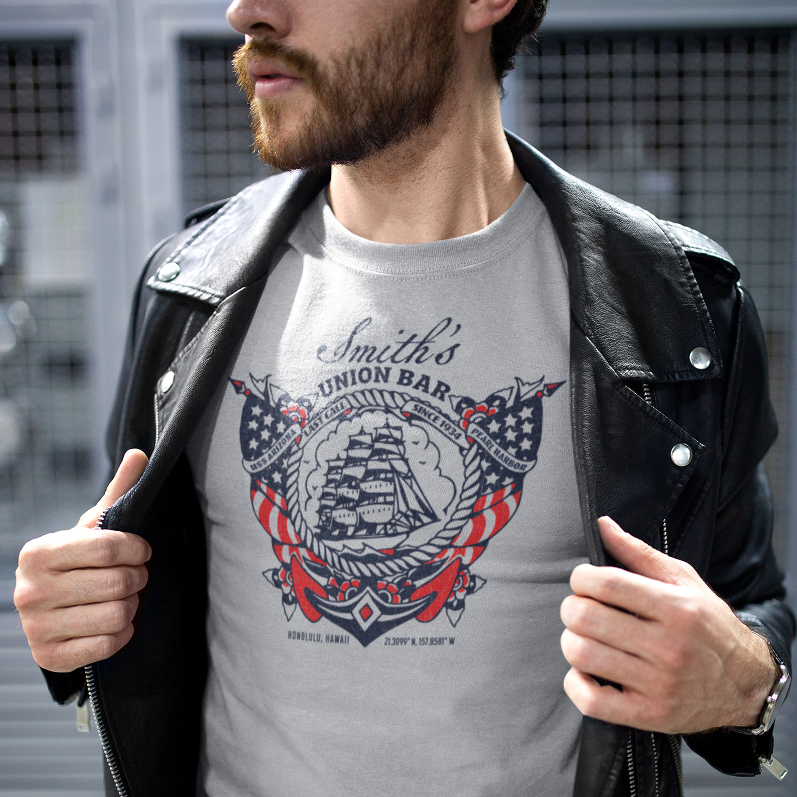 Smith’s Union Bar T-shirt, Honolulu’s Oldest Bar Shirt, Pearl Harbor Bar Shirt