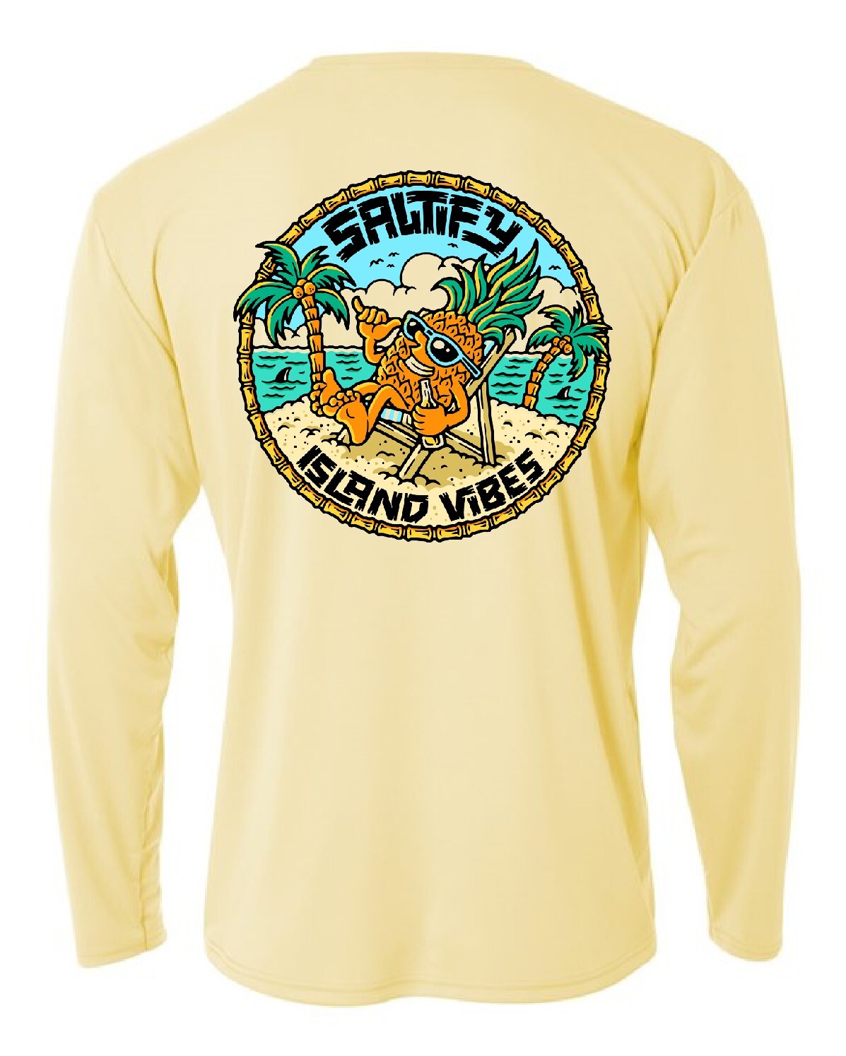 Long Sleeve Microfiber Fishing Boating UPF 50 Sun Protection Shirt