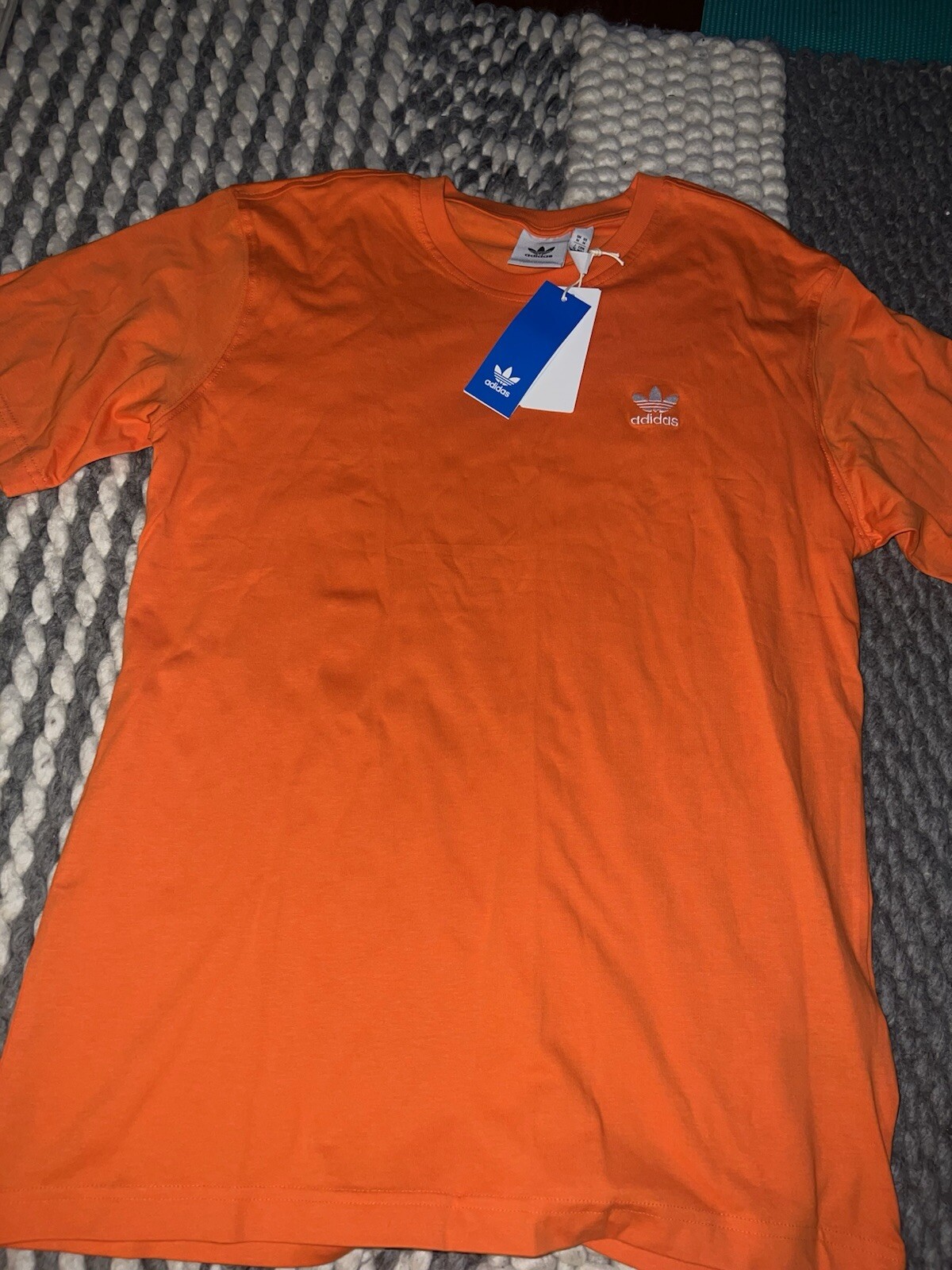 NWT Adidas Classic Originals Essential Men’s T-Shirt Sz S-2XL $30 Orange