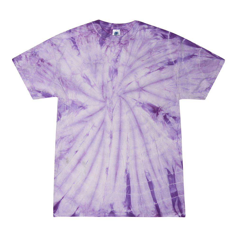 Multi-Color Tie Dye T-Shirts, Kids & Adults Short Sleeve Cotton Colortone