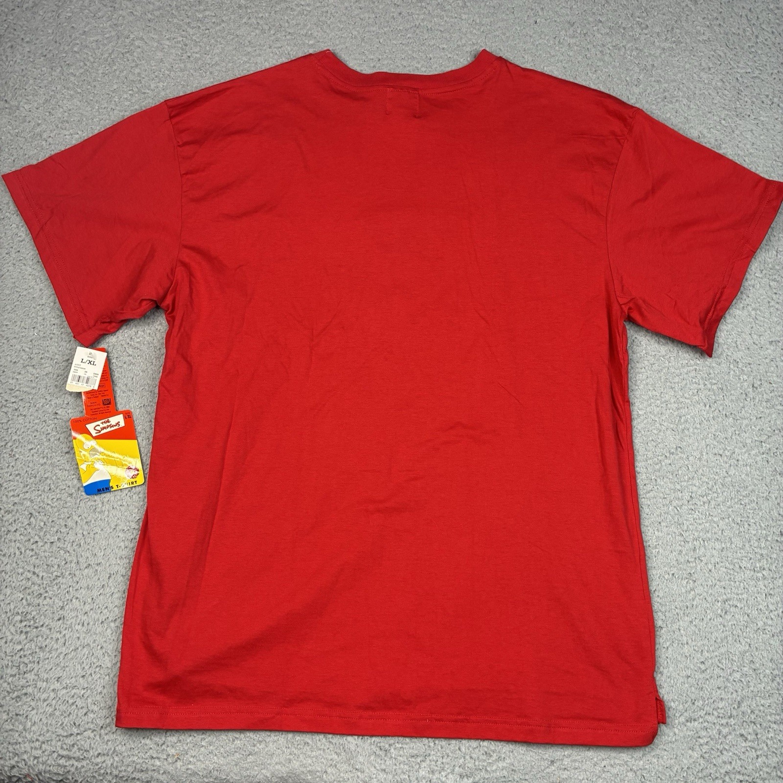 Vintage 2004 The Simpsons Celebrity Joker Red T-Shirt L/XL Y2K NWT