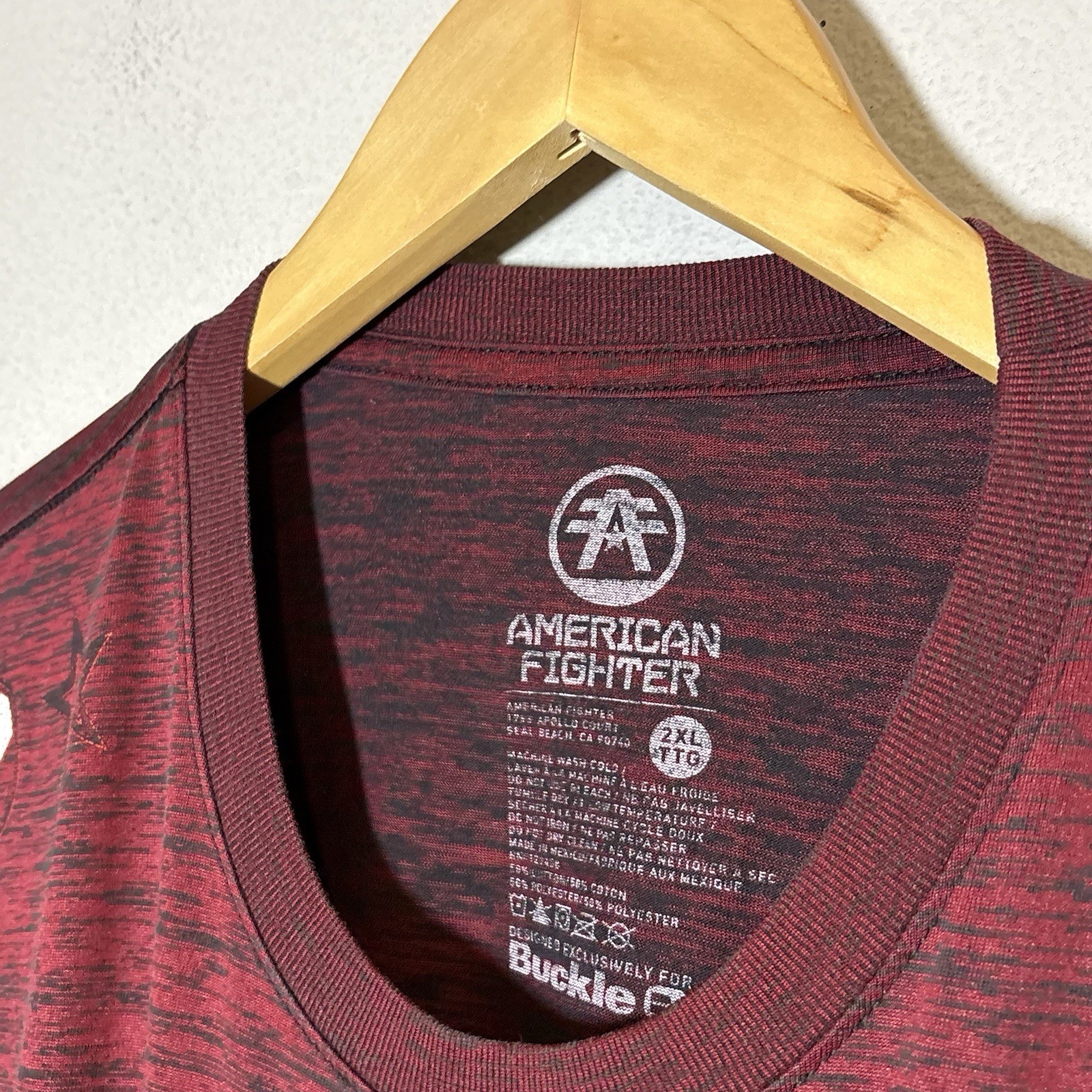 AMERICAN FIGHTER Men’s T-Shirt CRYSTAL RIVER Premium Athletic MMA Size 2XL AOP