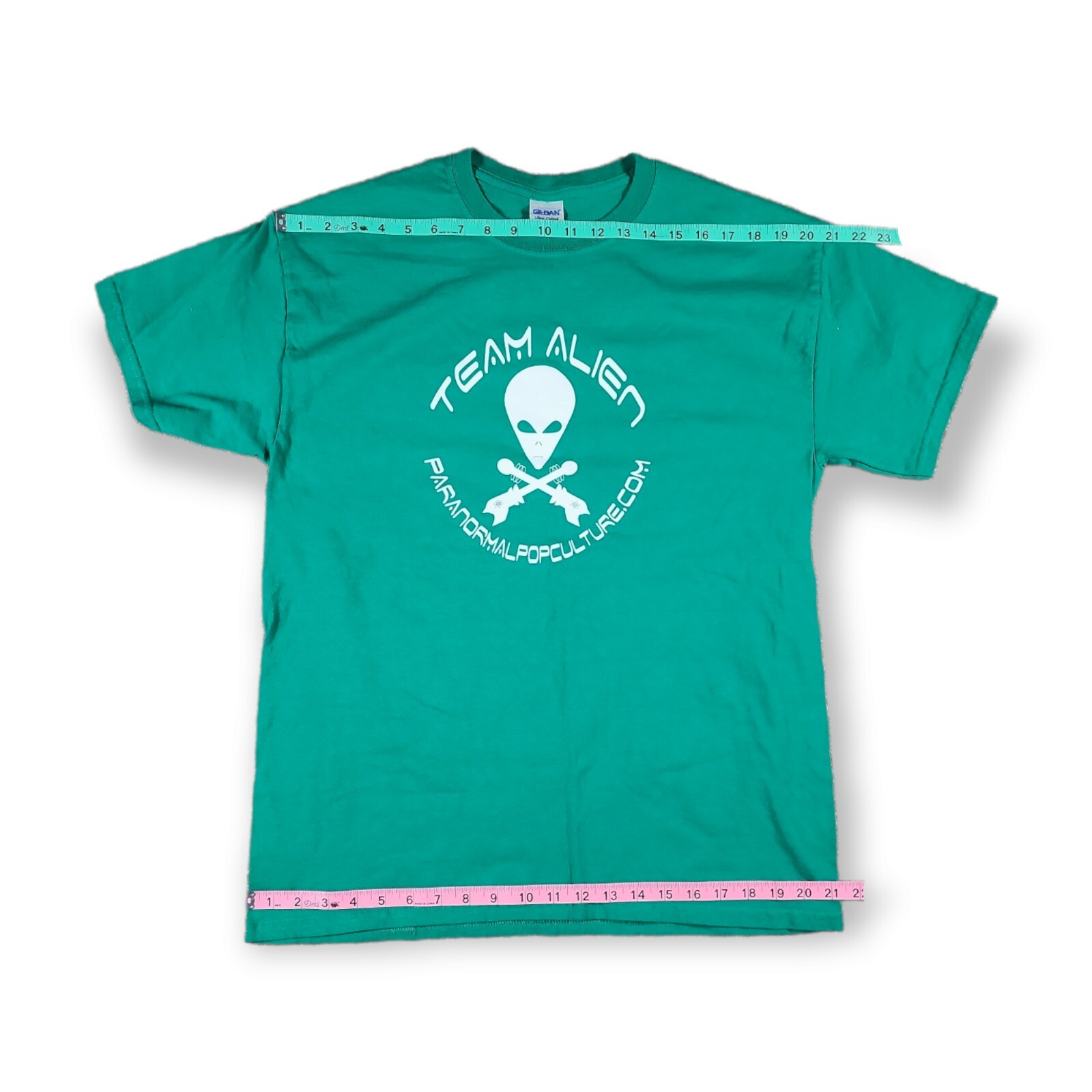 Gildan Team Alien paranormal pop culture Green T Shirt Men’s Size Large