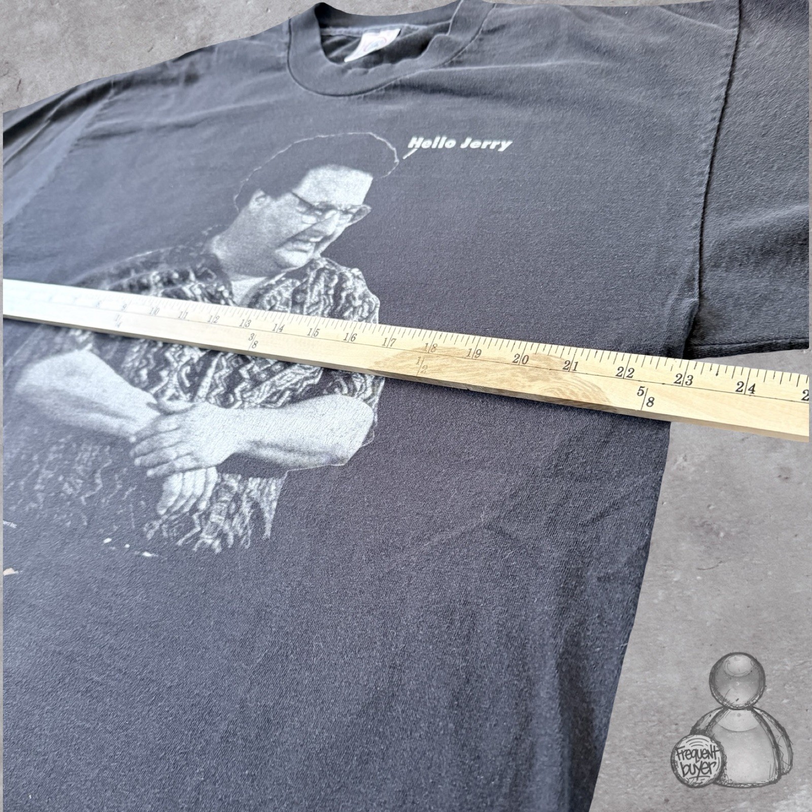 VINTAGE 1996 Hello Jerry Newman Seinfeld T-Shirt Black XL 90s 1997 Promo USA