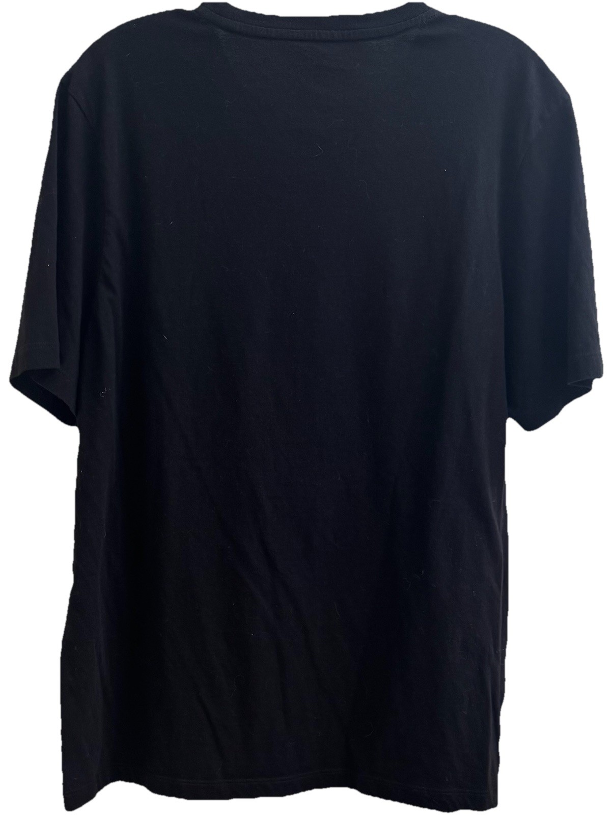 MICHAEL KORS Men’s (L) Black Crewneck Cotton T-Shirt Square 3D Textured Logo