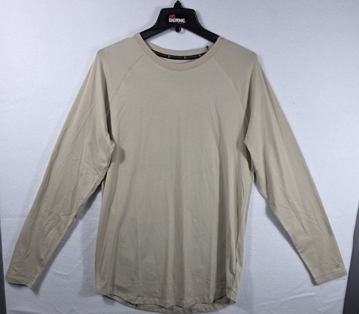 Kenneth Cole Active Tech Long Sleeve Tee Men’s Medium Beige