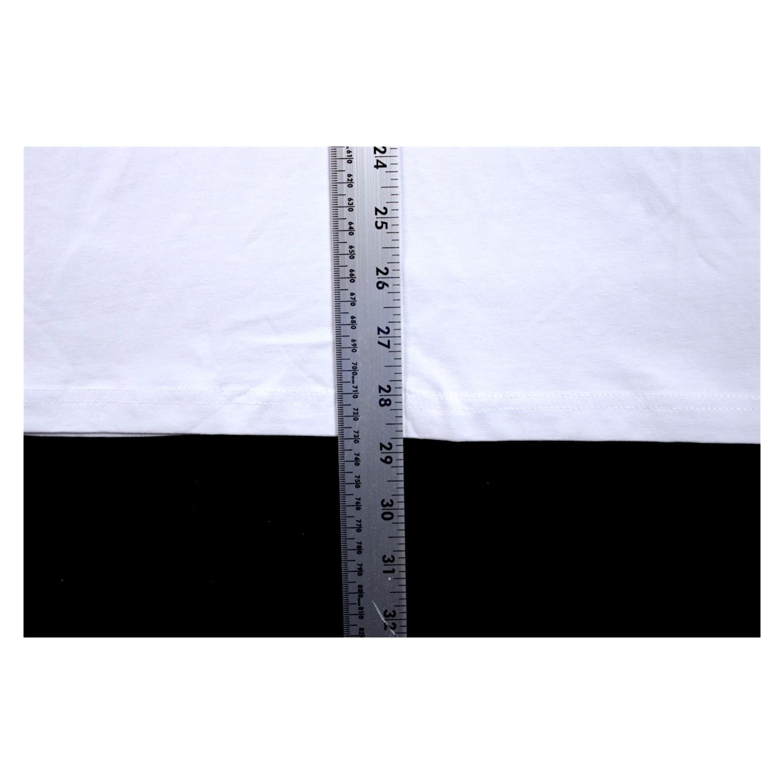 Ben Sherman Shirt Mens L White Stripe Crewneck Cotton Stretch Tee $69 NEW