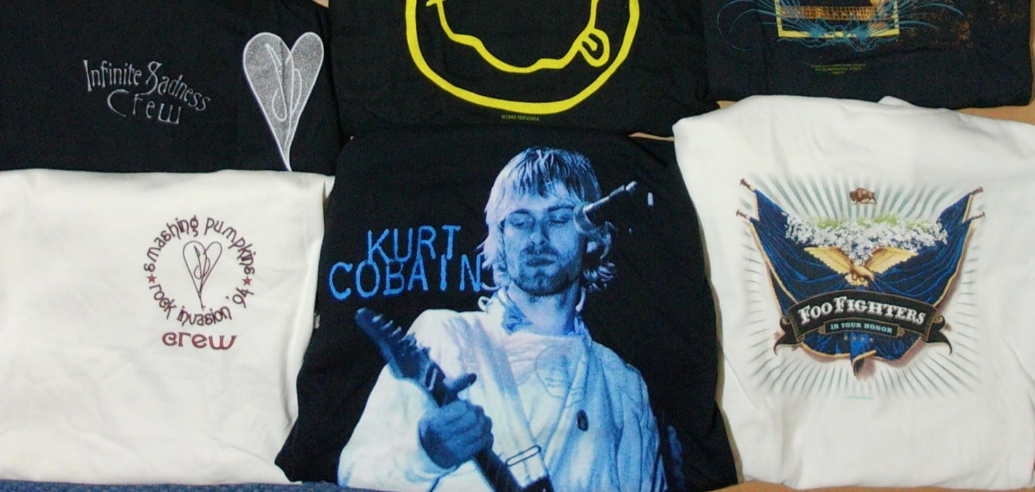Pearl Jam Nirvana Foo Fighters Smashing Pumpkins Sonic Youth XL T-Shirts 10-Lot
