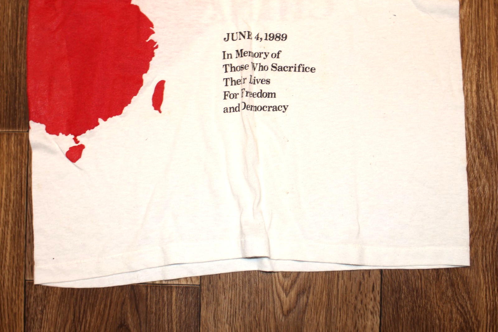 Vintage Solidarity For a Democratic China Graphic T-Shirt 1989