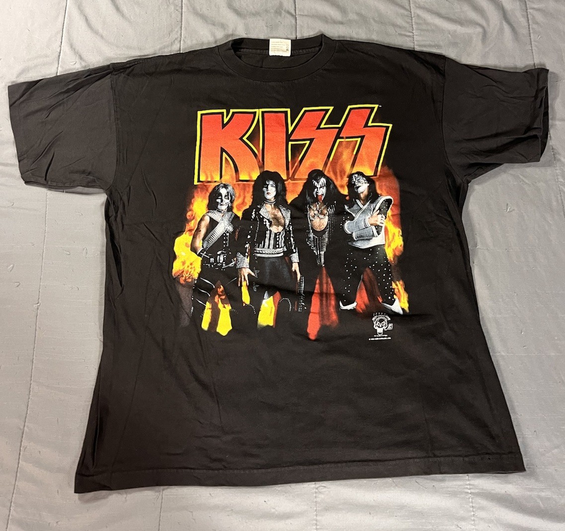 Vintage KISS 1996 Alive Worldwide Tour Band T Shirt Size XL