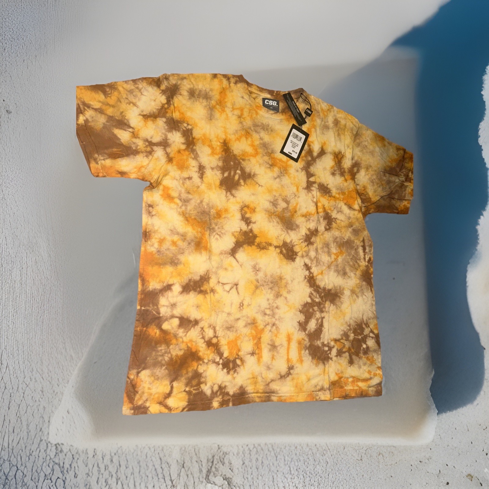 CSG Tied & Dyed Shirt Size LARGE (Cloud WH/SQU/HMP) #1801835 Tie-Dye