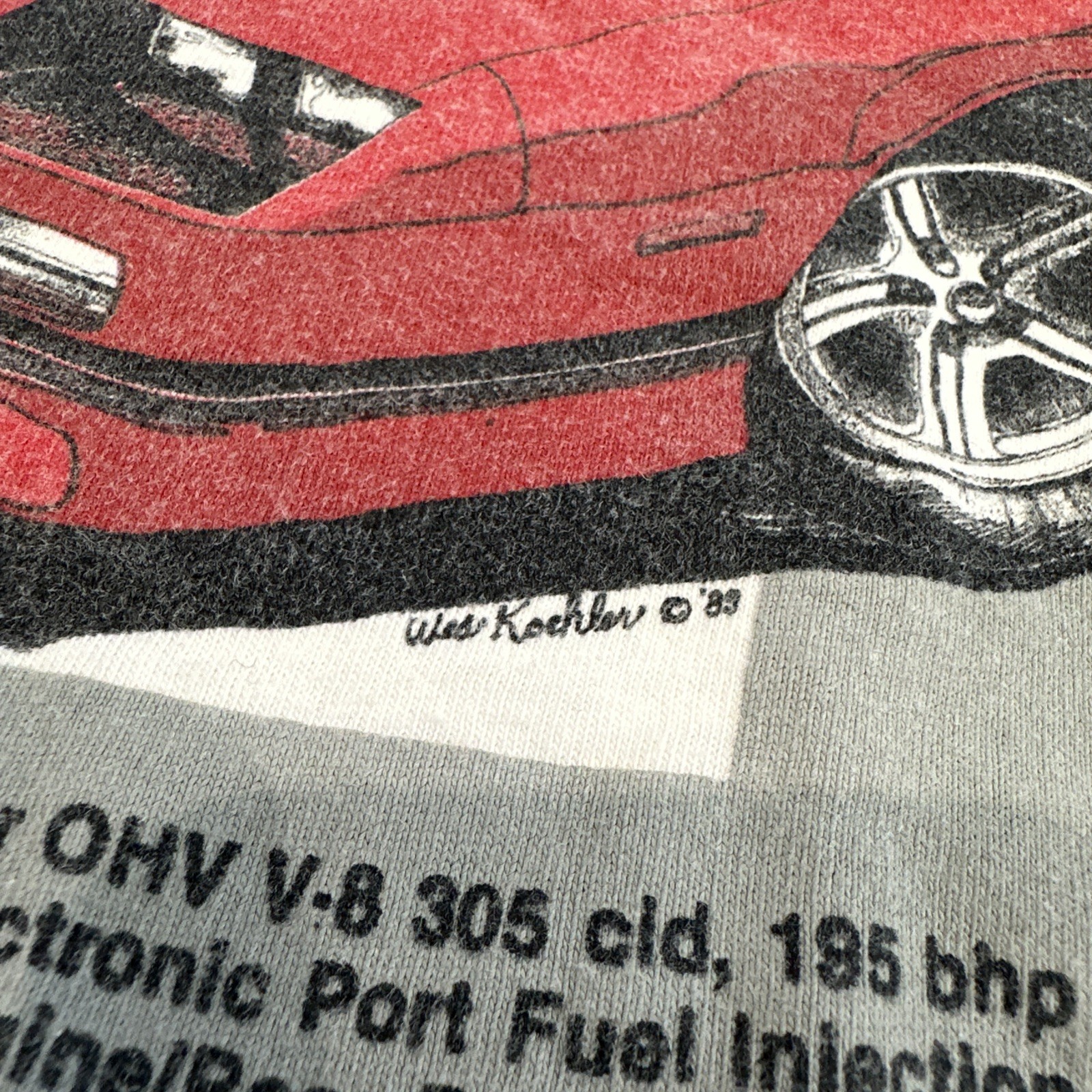 90s Vintage Camaro IROC-Z Graphic Tee Mens XL Chevy Chevrolet Shirt Supercars