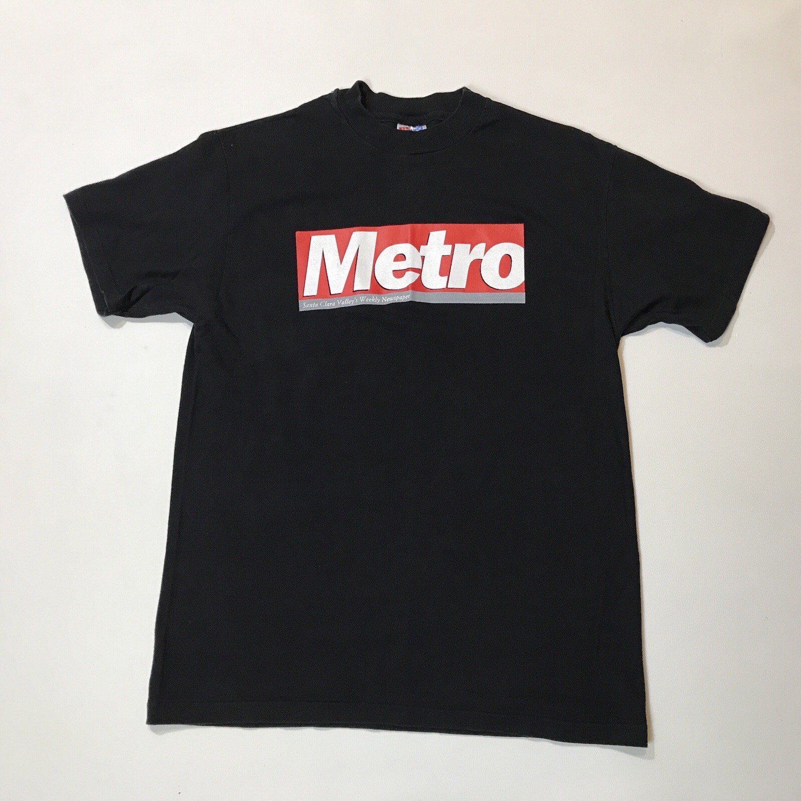 VTG Metro Santa Clara Valley’s Weekly Newspaper T-Shirt Single Stitch Sz M USA
