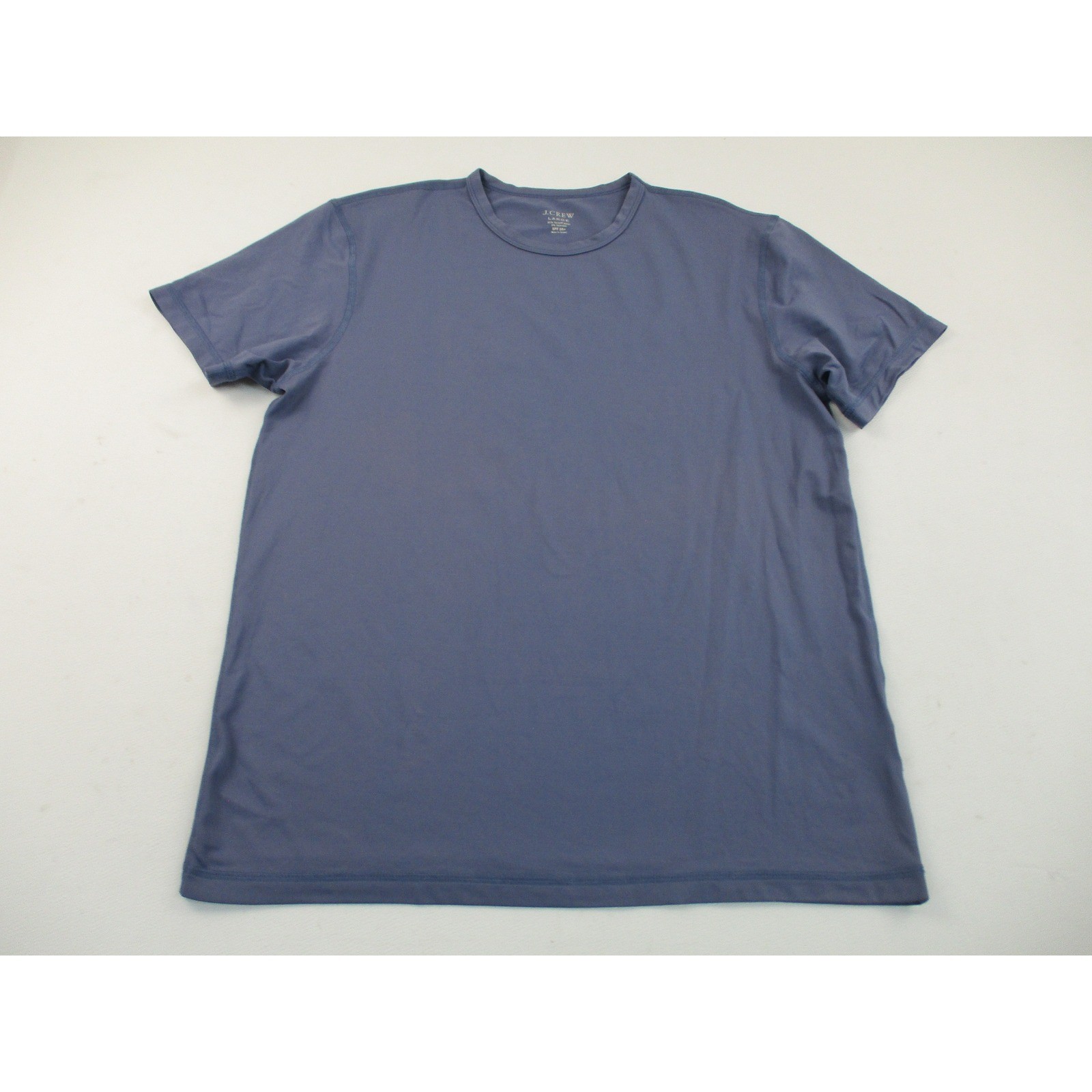 J. Crew Shirt Mens Large Blue Gray Style 04996 Tactel Nylon UPF 50+ Athletic
