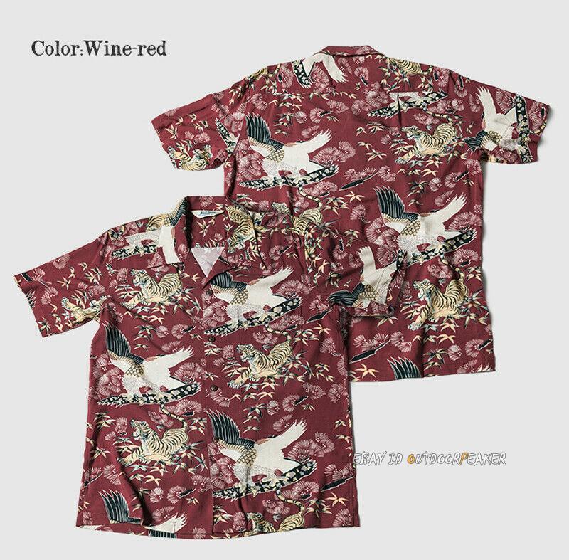 NON STOCK Vintage T-Shirt Print Shirt Men’s Short Sleeve Shirt Cuban Casual Tops