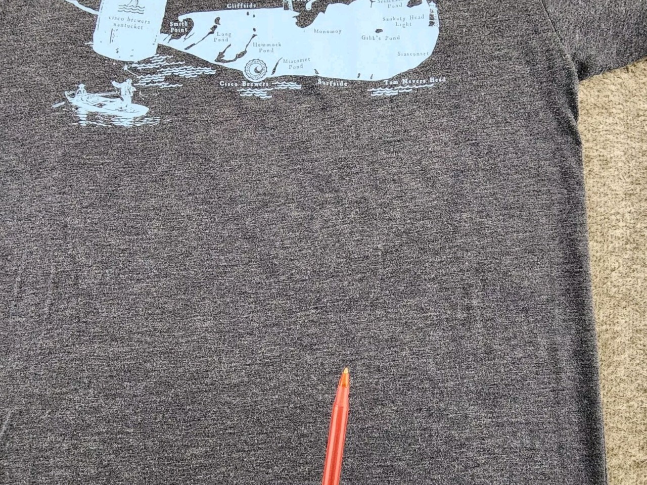 Cisco Brewers Shirt Mens Medium Whale’s Tale Pale Ale Nantucket Beer Adult A33