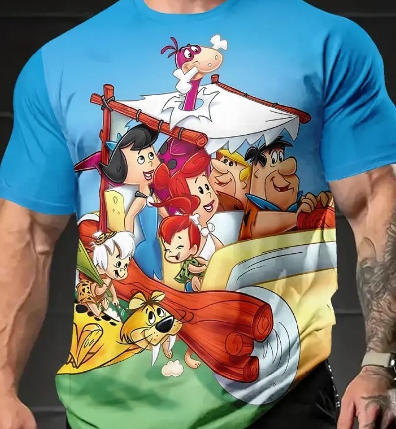 POSTER CARTOON 3D shirt The Flintstones SHIRT US sizes 23ELS020
