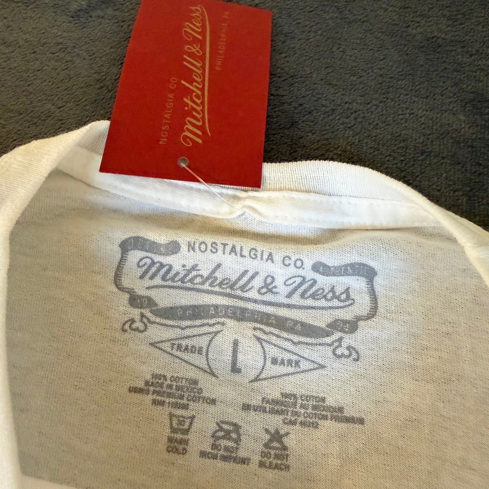 Mitchell Ness Cooperstown Collection T Shirt Mens Large White Baltimore Orioles