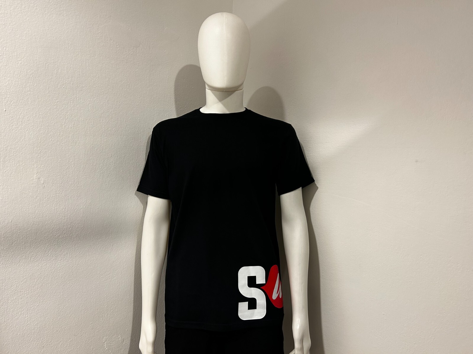 Unisex “Suka” Brand Side Print Short Sleeve T-Shirt, Black & White