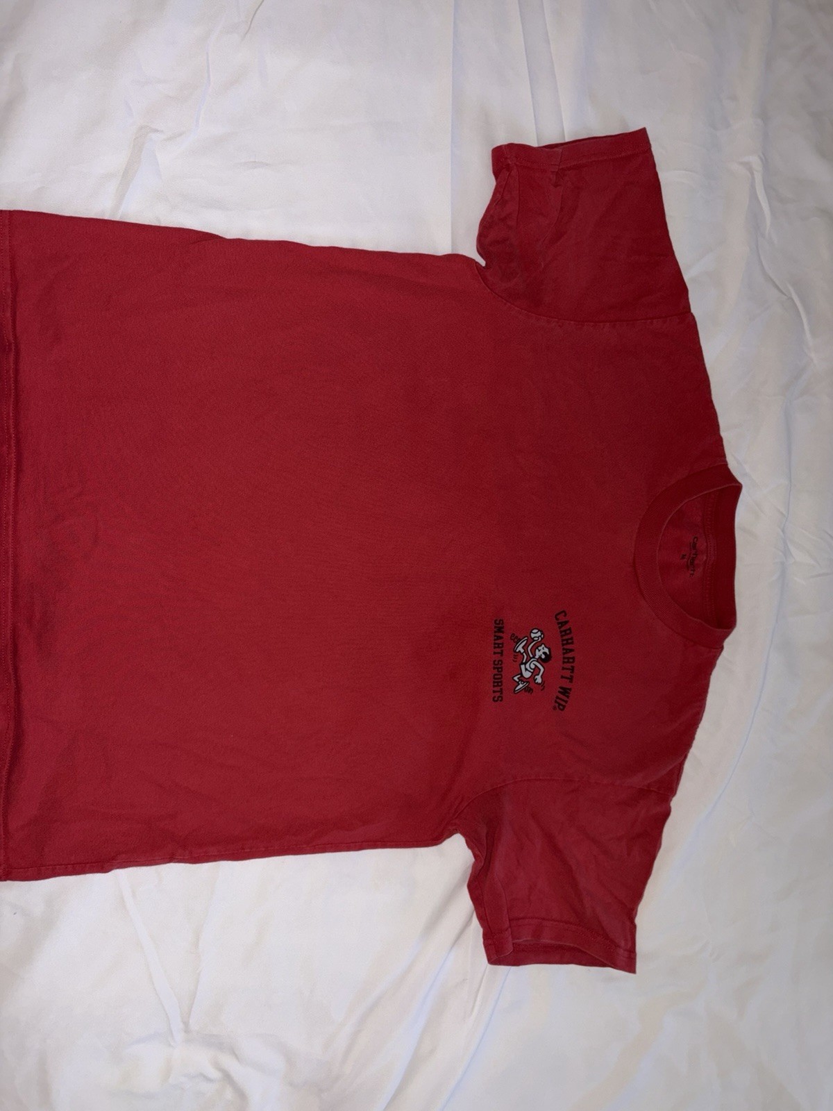Men’s Medium Carhartt Wip Smart Sports T-shirt Red Short Sleeve