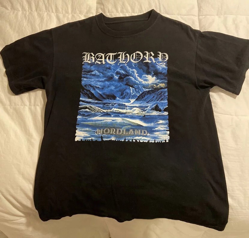 Vintage Bathory Nordland Black Metal Gift For Fans Unisex S-5XL Shirt HK67