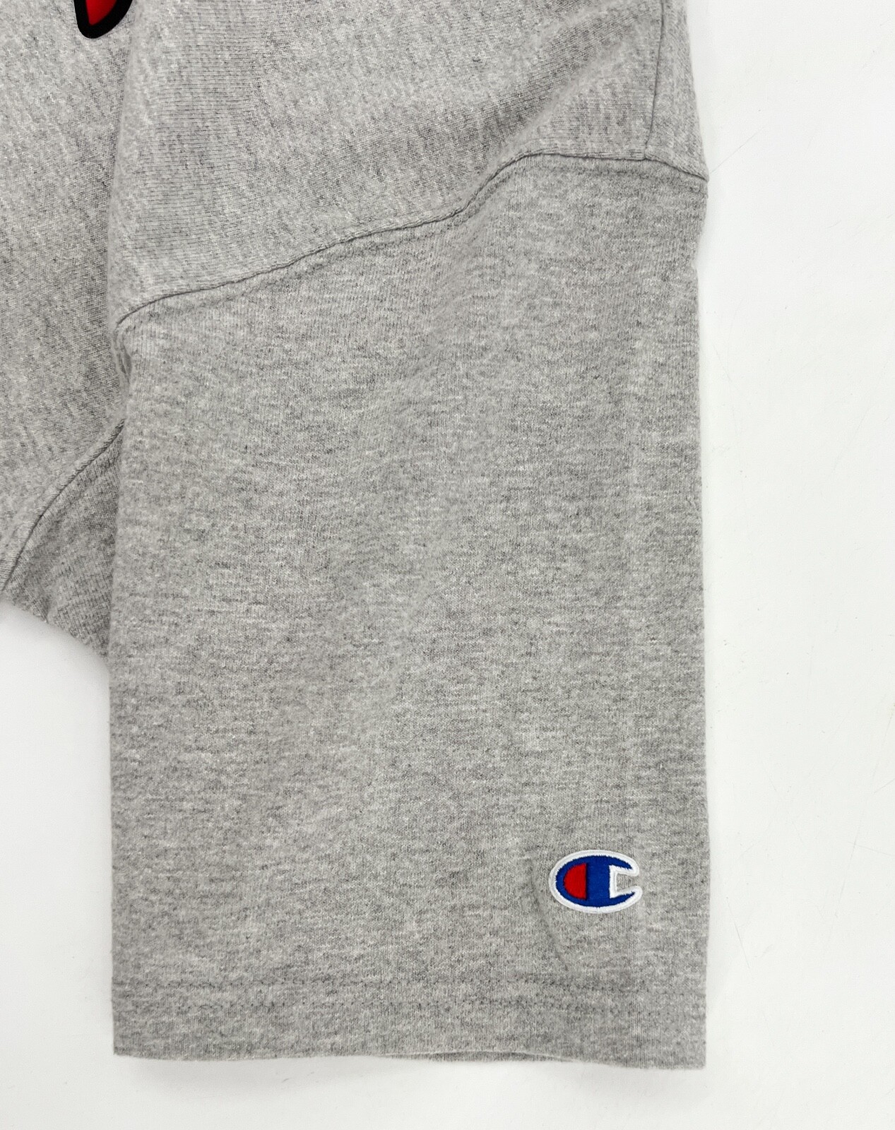 Champion Shirt Men Teens Medium Gray Short Sleeve Pull on Logo