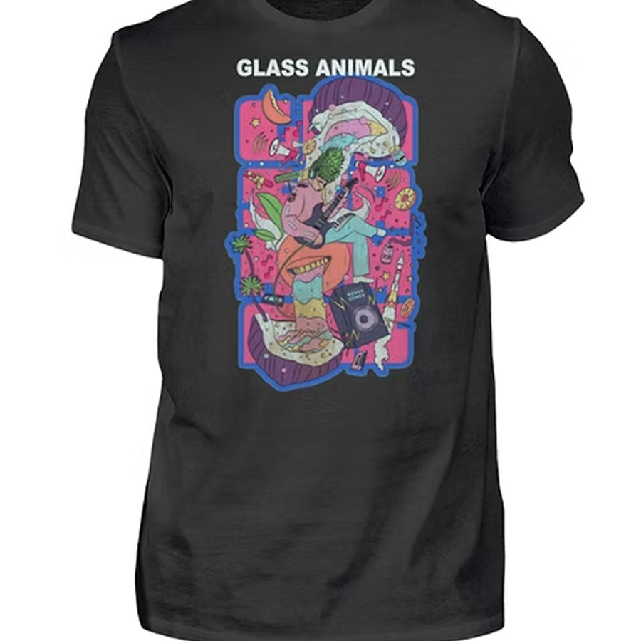 Glass Animals band artwork black T-shirt Unisex tee All sizes S-45Xl 1F1737