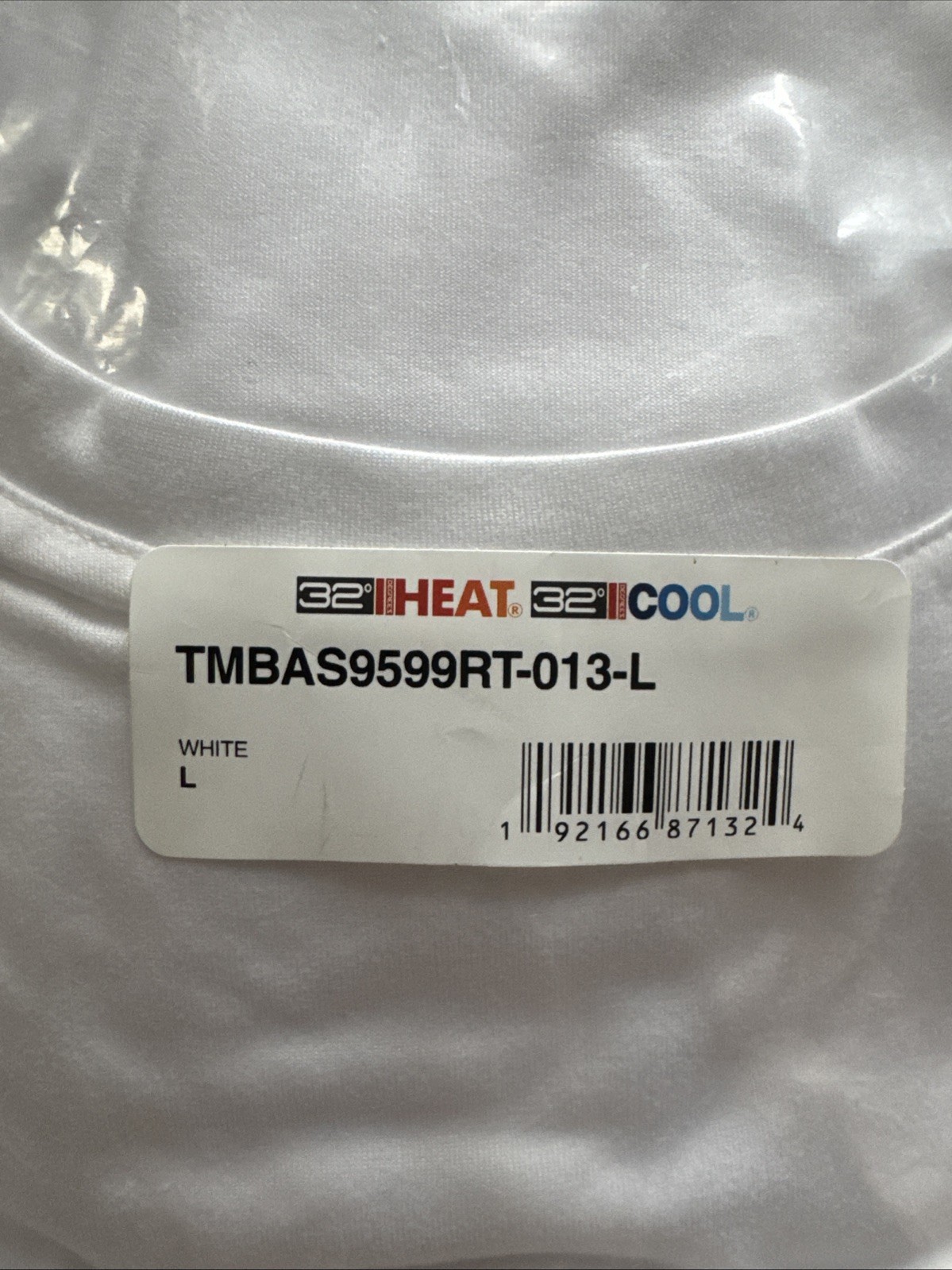 32 Degrees Cool Men’s 4-PK Short Sleeve Crew Neck Tee, White, Large – New!