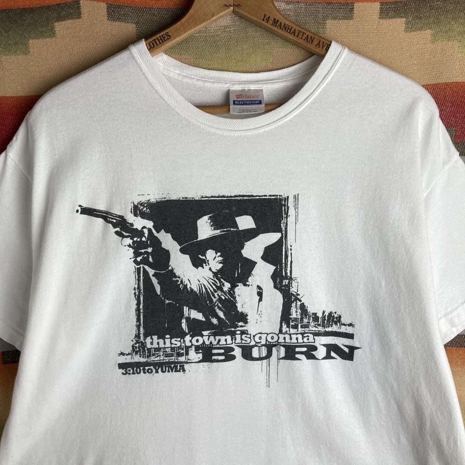 Vintage 00s 3:10 to Yuma Movie White T-shirt | Size Mens XL