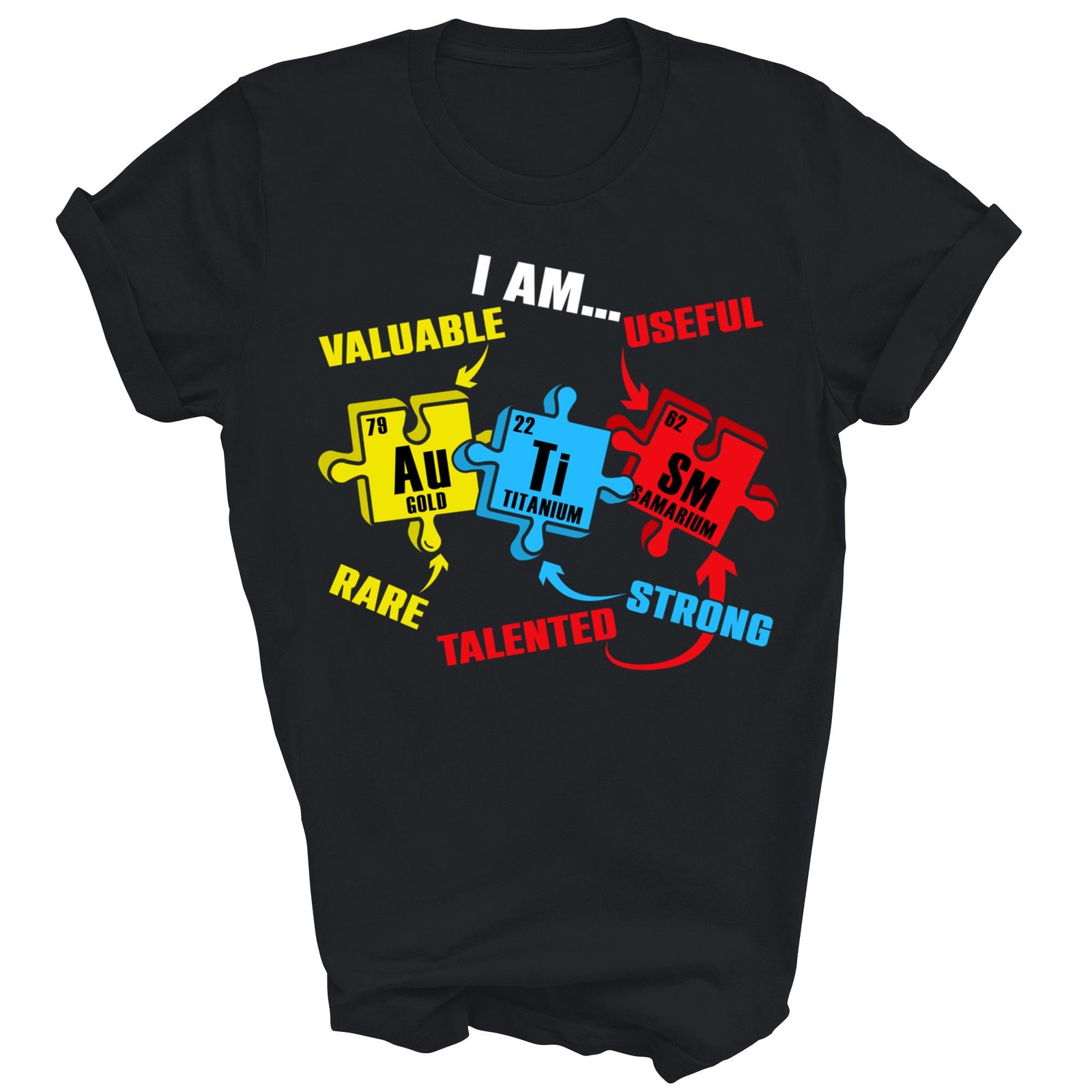 Periodic Table Puzzle Autism Awareness Unisex Shirt Gift