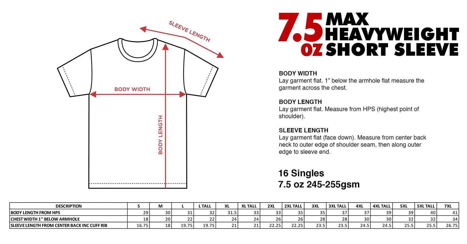 Shaka Wear 7.5 oz Max Heavyweight Short Sleeve T-Shirt (More Colors)