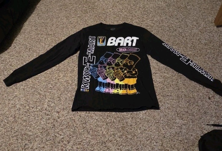 The Simpsons Kwik E Mart Long Sleeve Tee- Small
