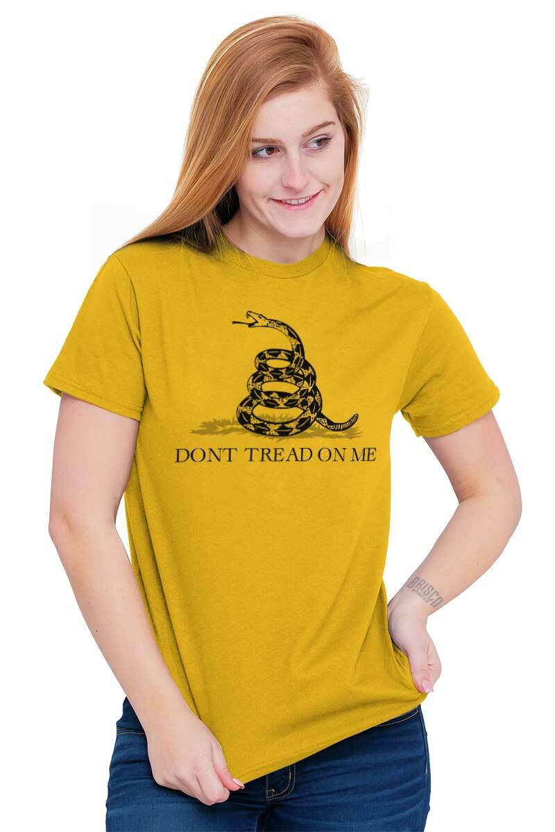 Vintage Military Don’t Tread on Me Snake Womens or Mens Crewneck T Shirt Tee