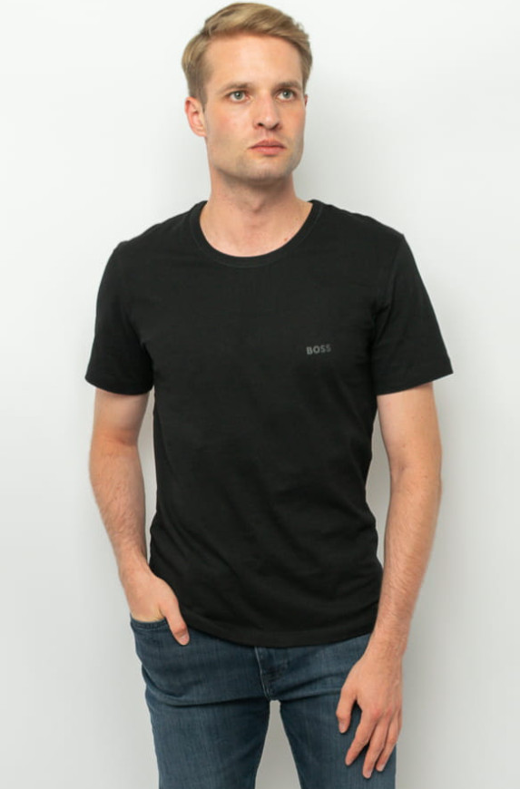 BOSS Mens T-Shirts Multicoloured 3 Pack Short Sleeve With Logo – Size XXL