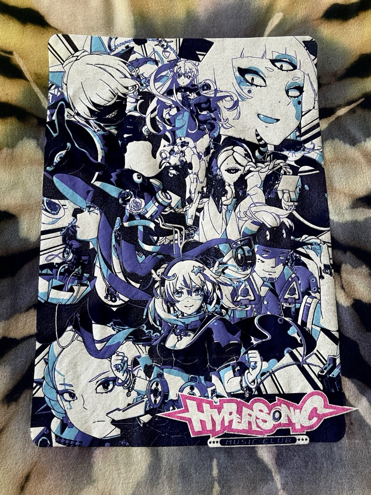 Hypersonic Anime Custom Large ‘One of a kind’ Tye-Dye T-Shirt Yellow