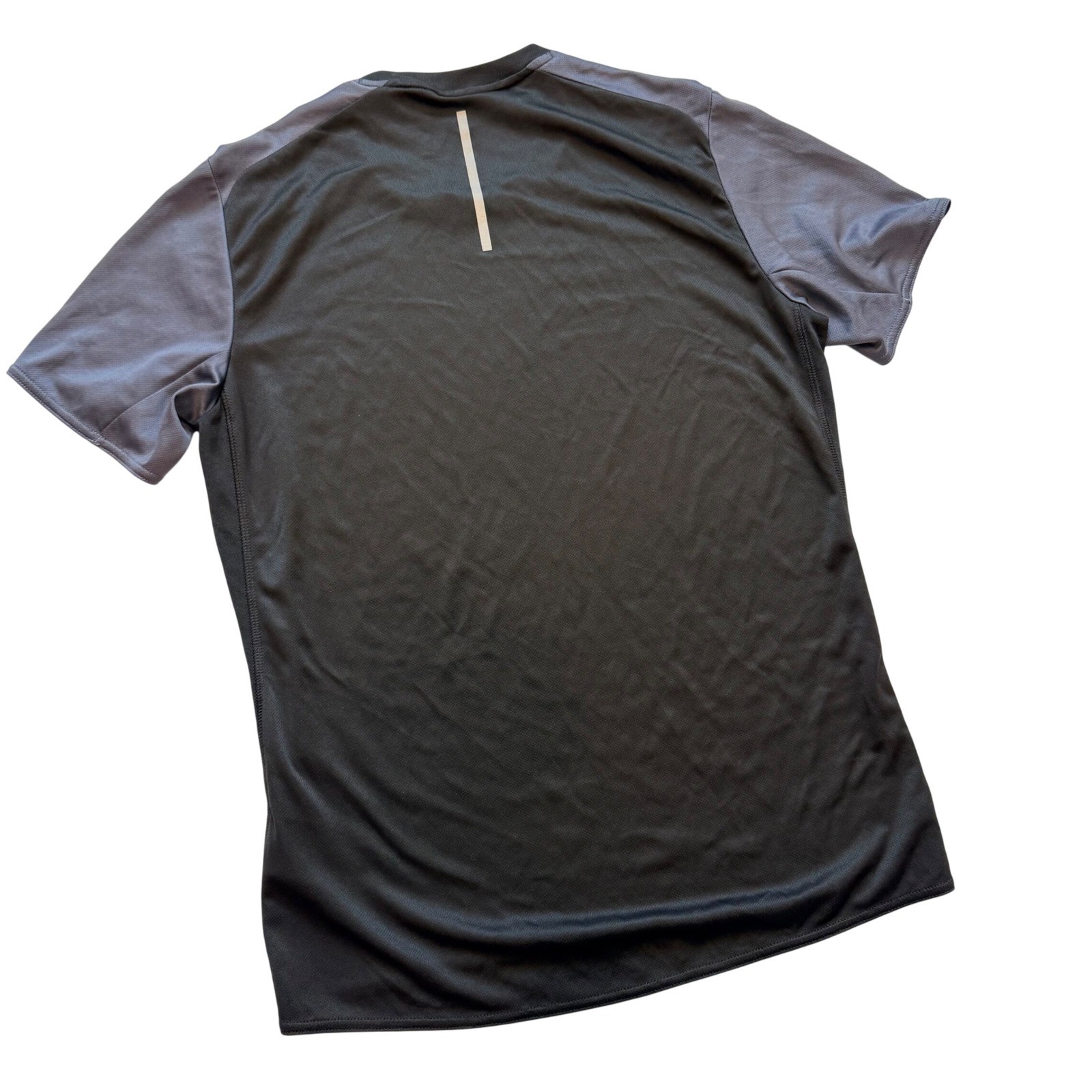 Adidas Response Climalite Running Shirt Mens Small Black Grey Athletic Tee Gym