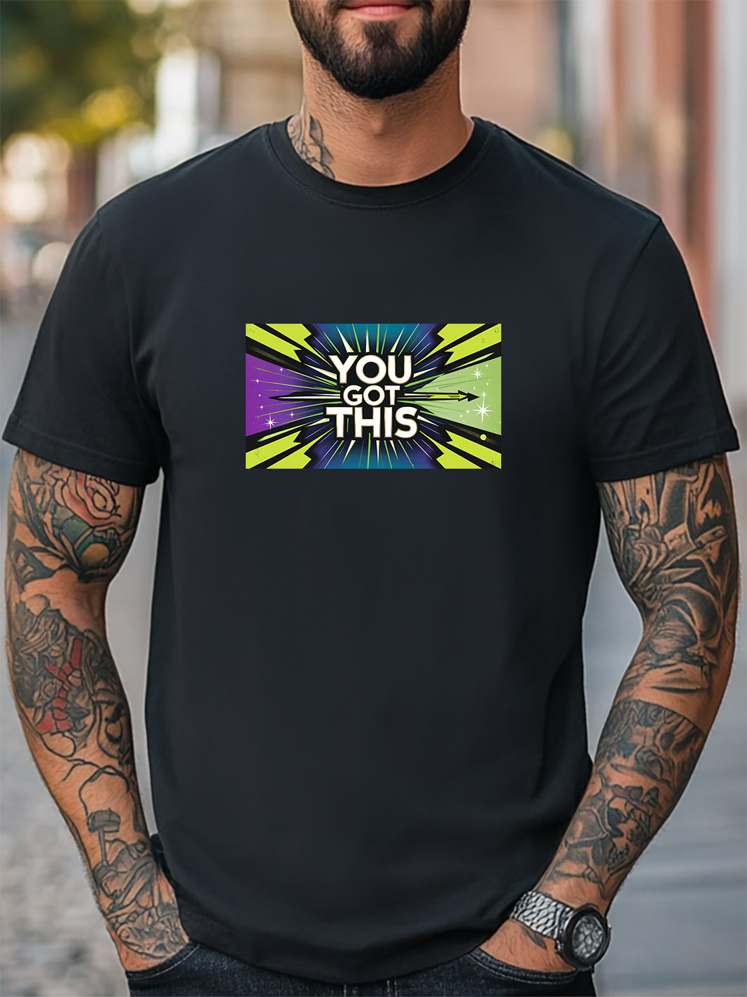 You Got This Colorful Graphic Unisex Women Men T-Shirt Trendy Casual Tee