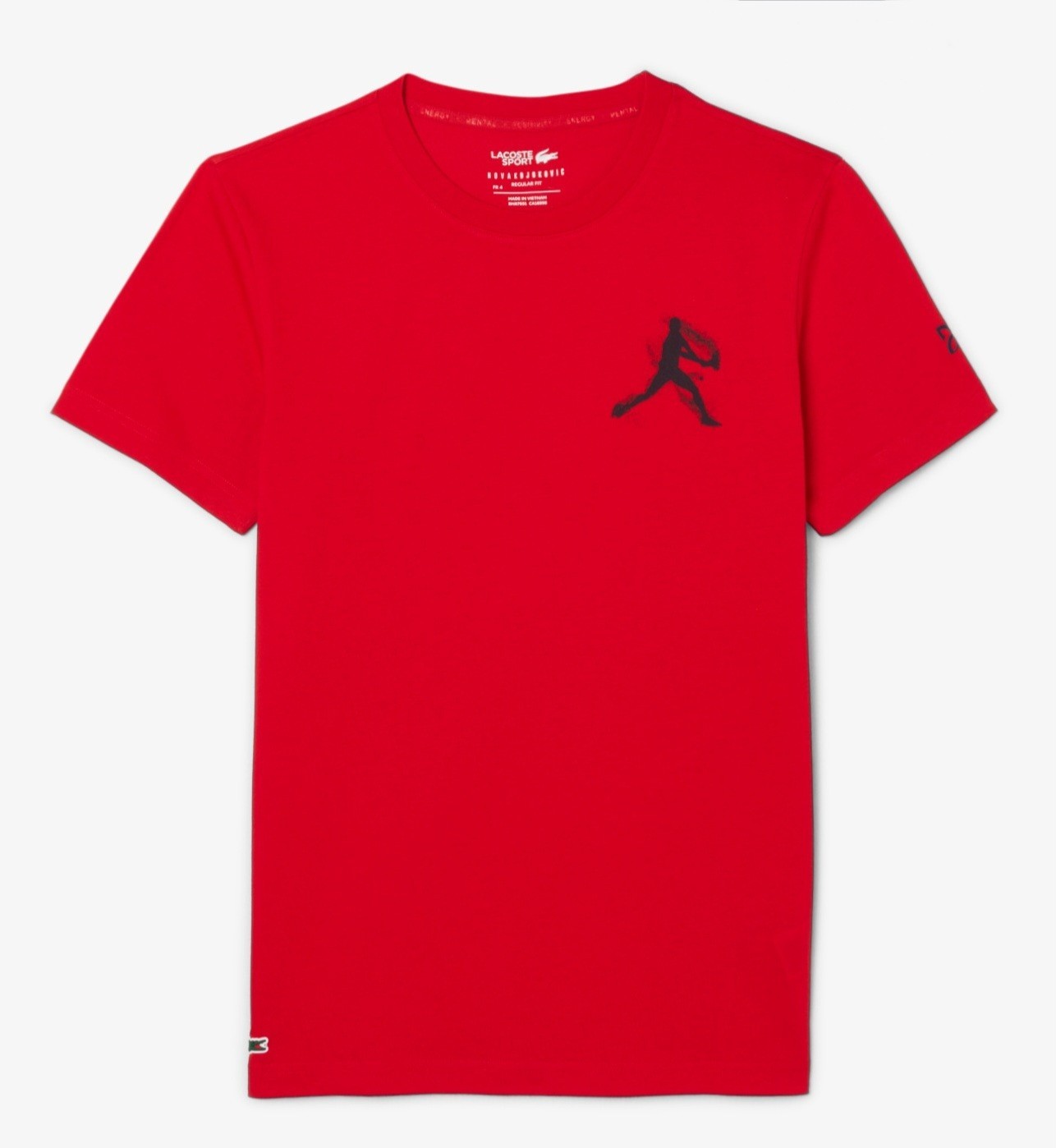 Lacoste Novak Djokovic Tennis T-shirt, Size 7 / 2XL, BNWT! USA 🇺🇸 DUTY FREE!