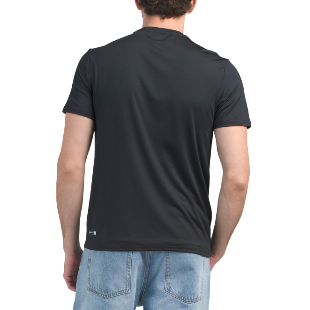 Quiksilver Men’s Upf 50 Logo Crest Short Sleeve Surf Tee Black Sz M QM14SS003