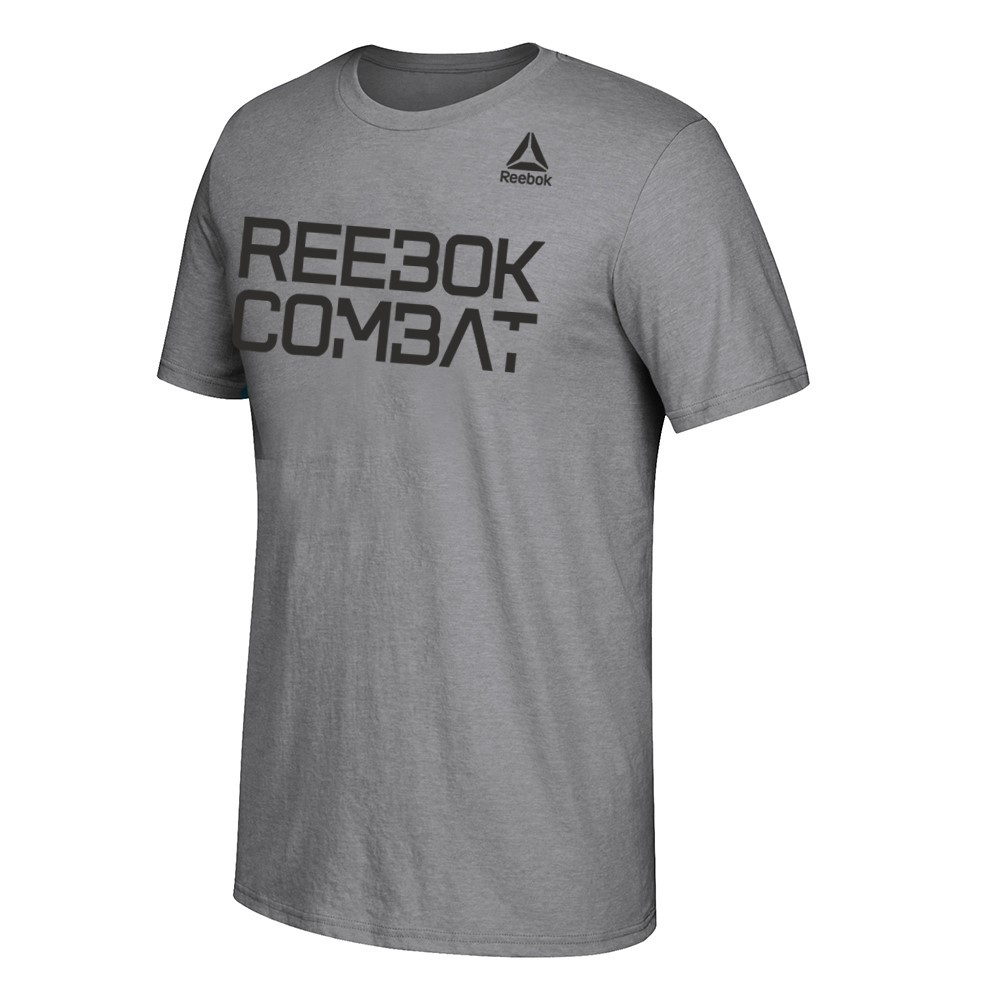 Reebok Combat Men’s Grey Short Sleeve Graphic T-Shirt