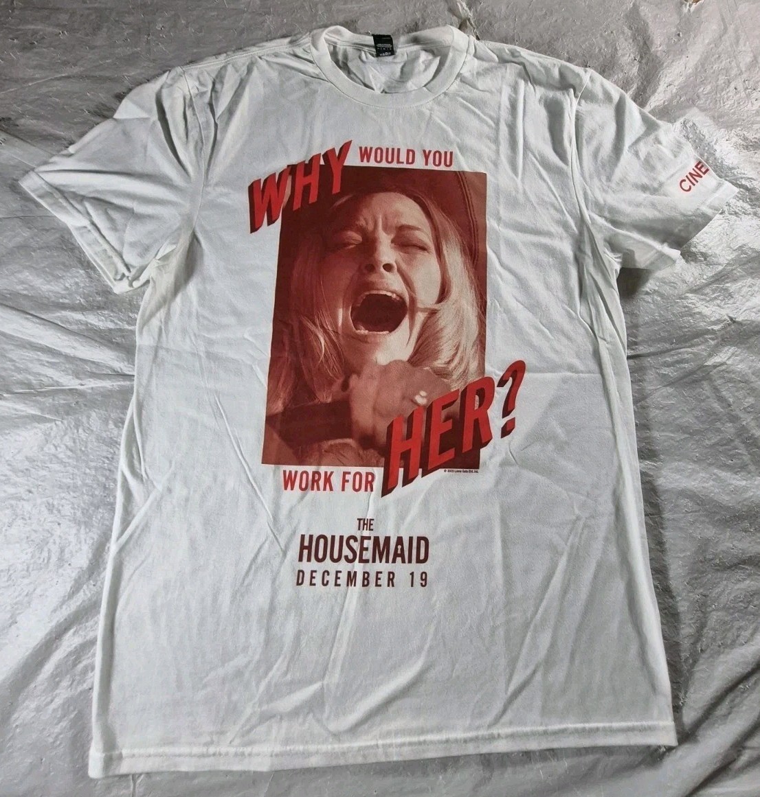 The Housemaid Cinemark Exclusive Amanda Seyfried Movie Promo White TShirt Medium
