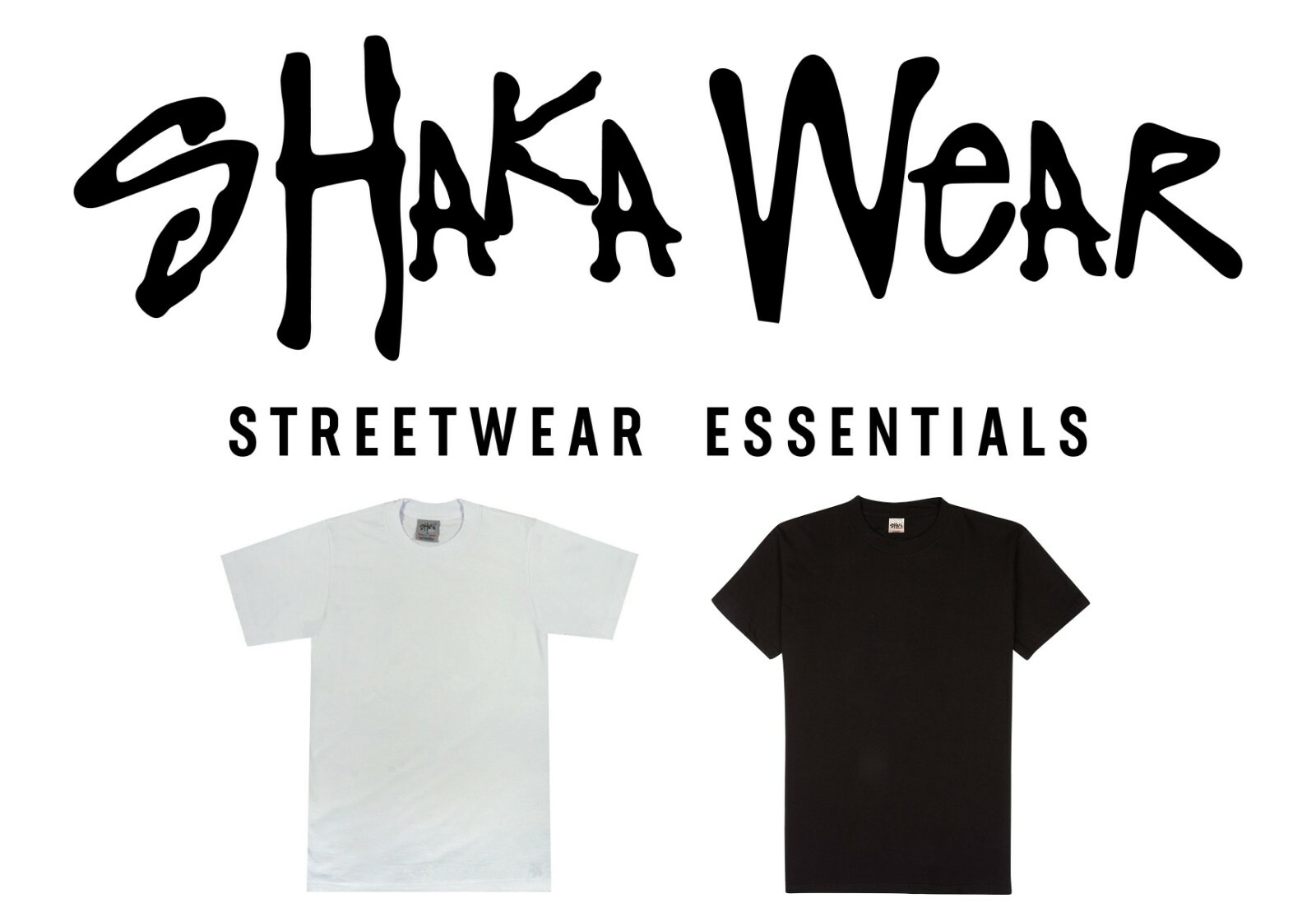NEW SHAKA WEAR 7.5oz SUPER MAX HEAVY WEIGHT CLASSIC BOXY MEN’S PLAIN TSHIRT TEE