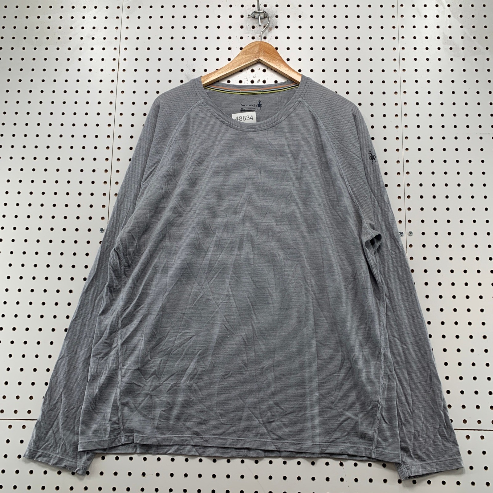 Smartwool T Shirt Mens XXL Grey Long Sleeve Base Layer Raglan Performance Top