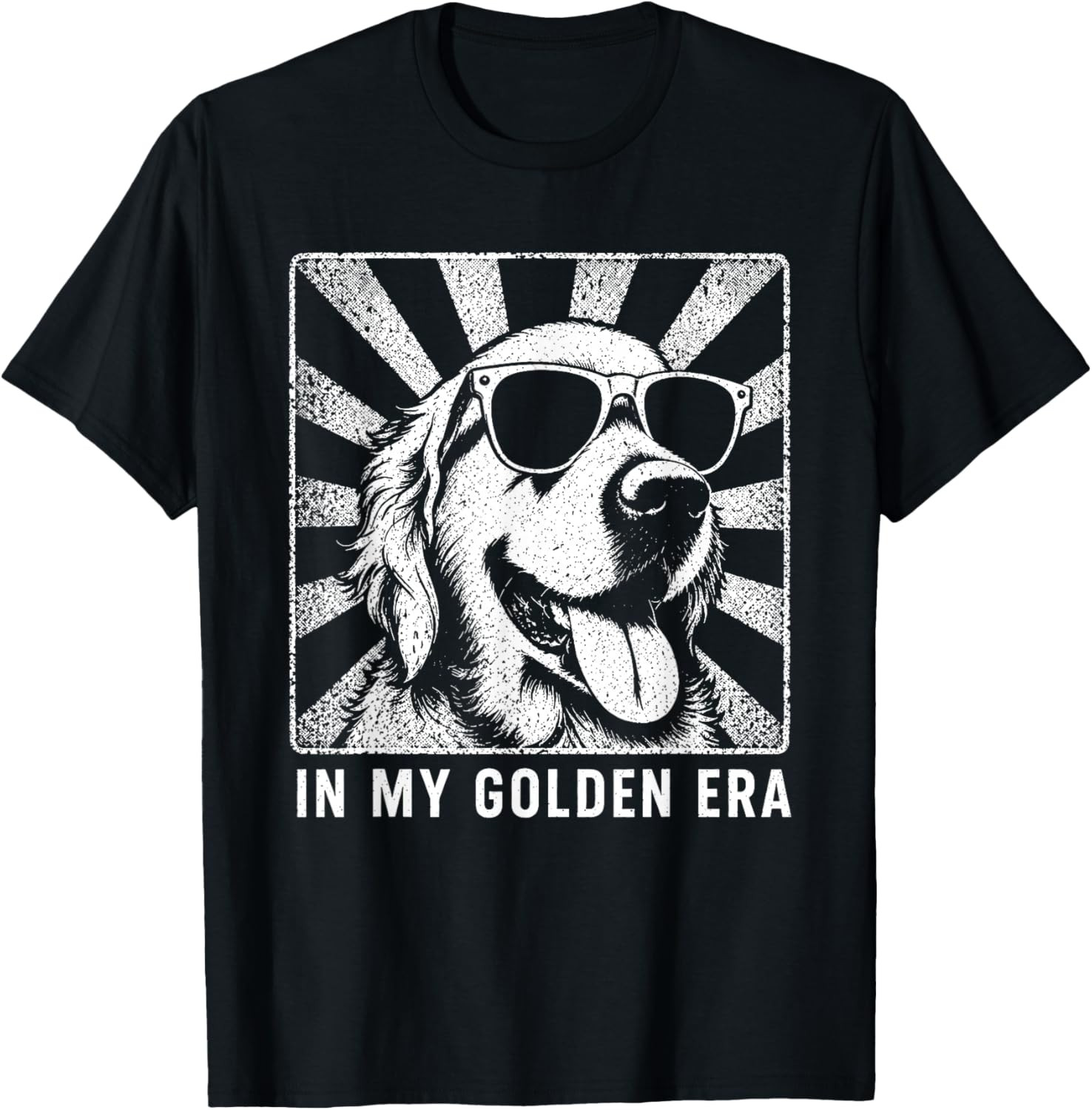 In My Golden Retriever 70s Era Funny Retriever Dog T-Shirt