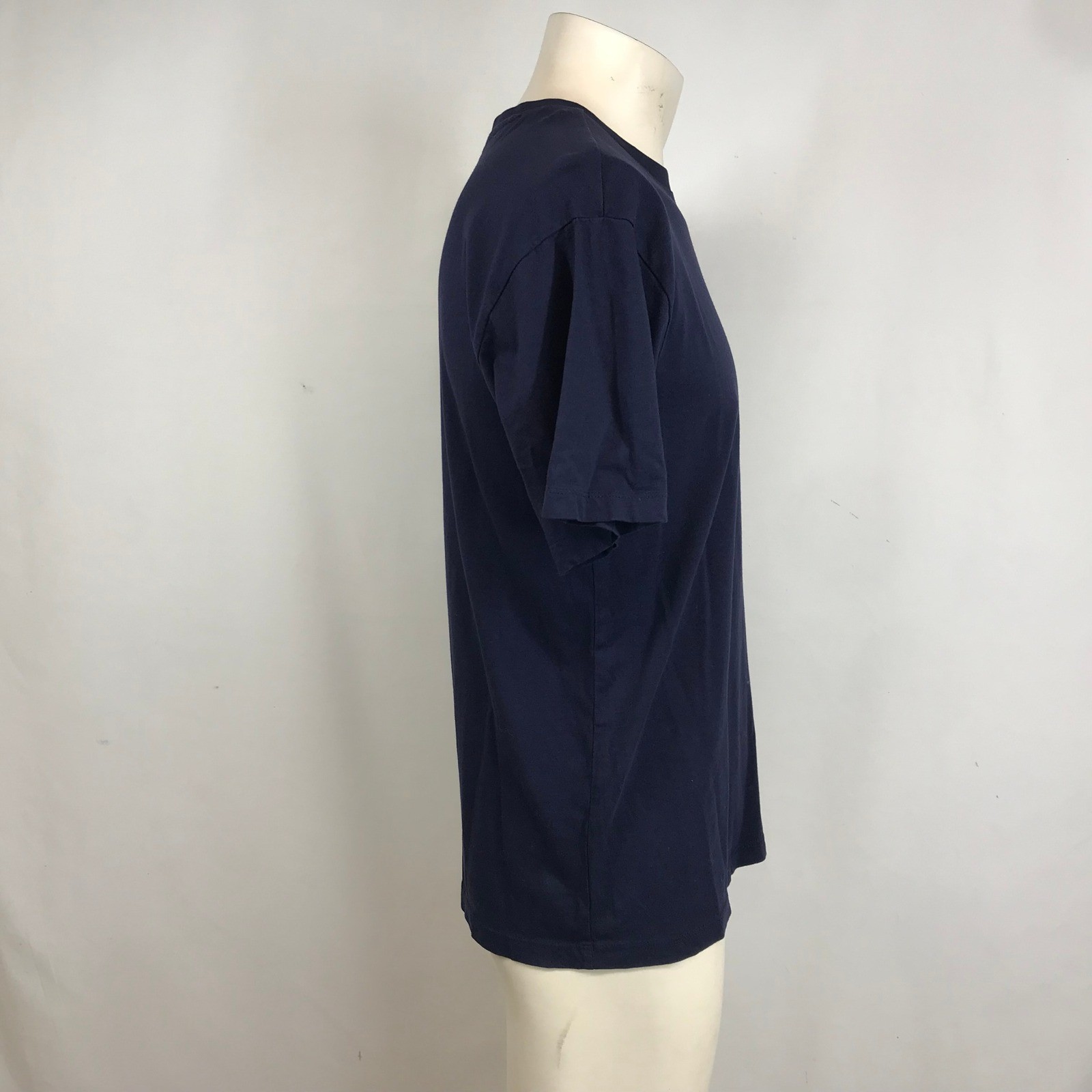 US Polo Assn Mens Navy Blue Cotton Crewneck T-Shirt Red Logo Size Medium