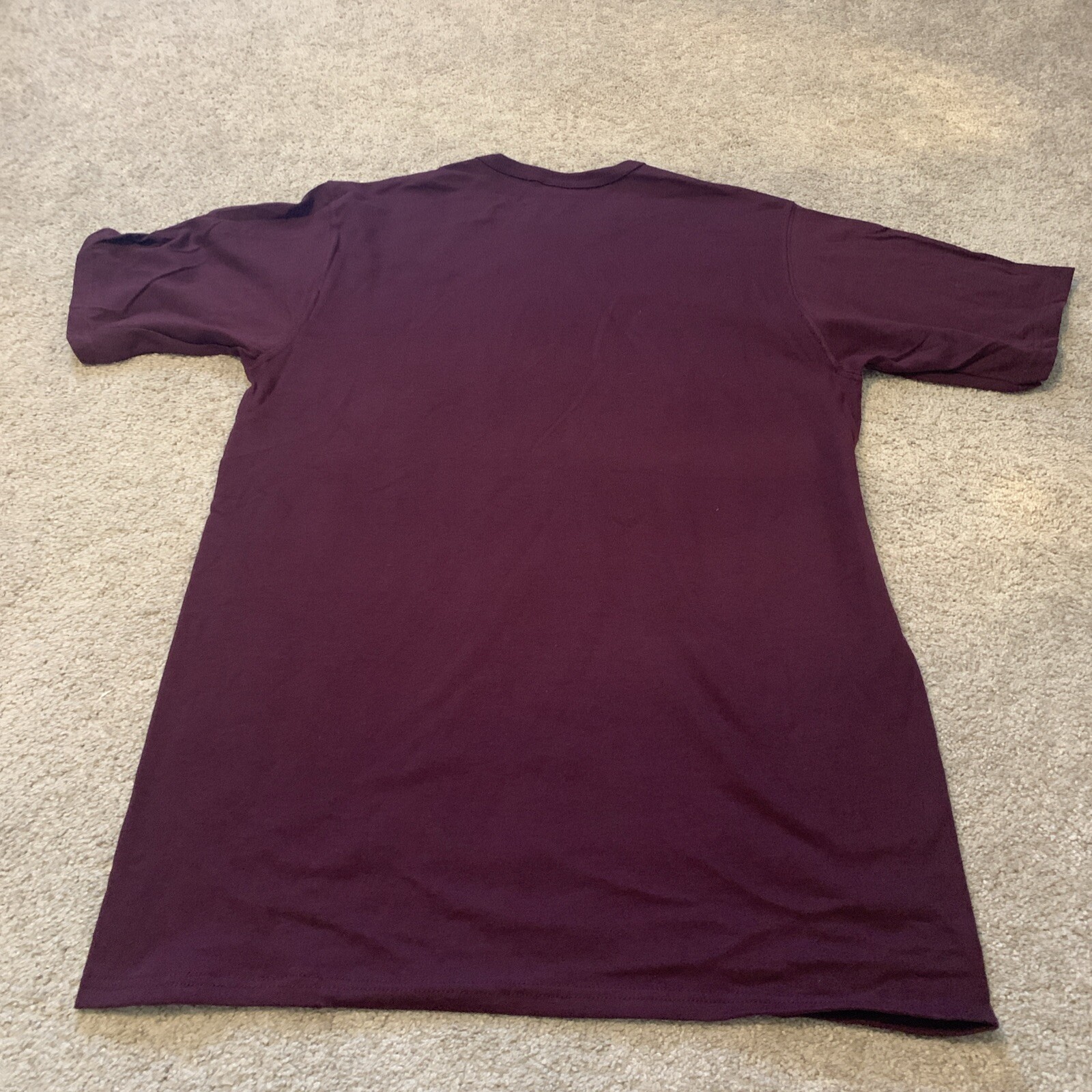 Vintage Champion Maroon Plum Heavy Weight Cotton T Shirt Large Unisex Lot Of 12