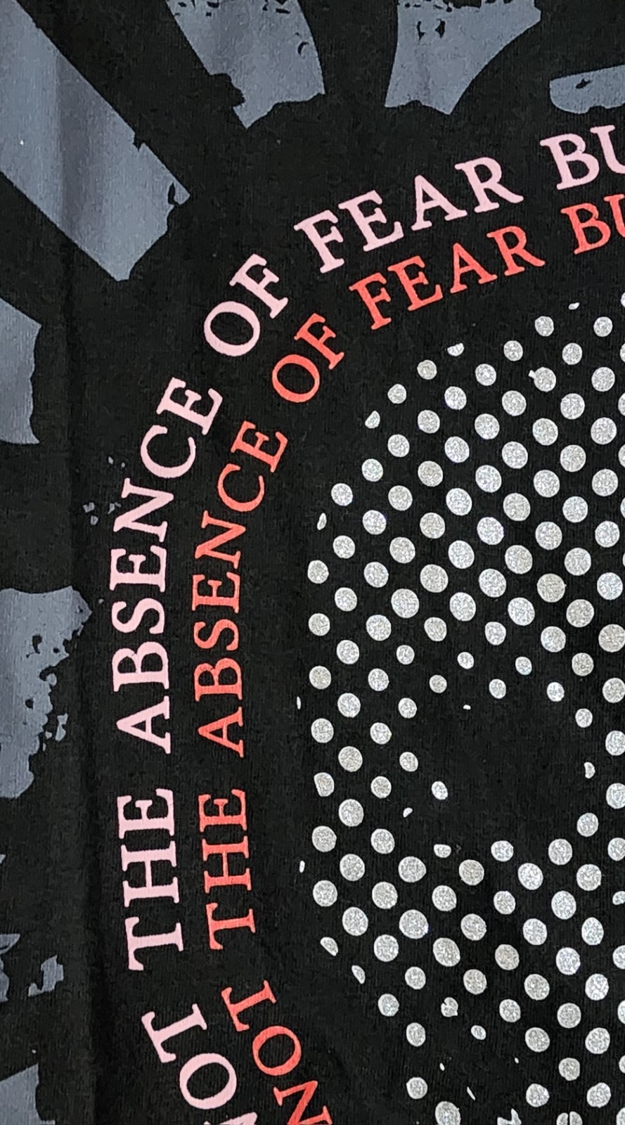 Launder T-Shirt Men’s Sz 3XL Studded Skull Bling Courage Overcome Fear Tee