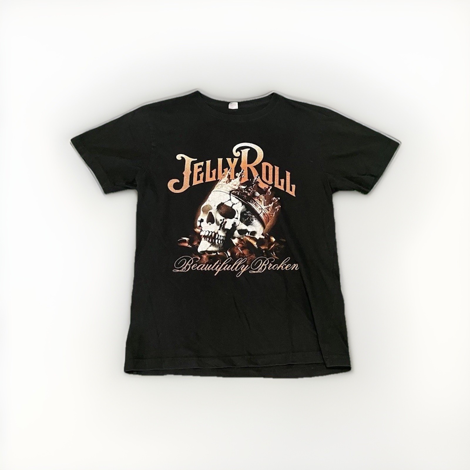 Jelly Roll Beautifully Broken Tour Skull Graphic Shirt