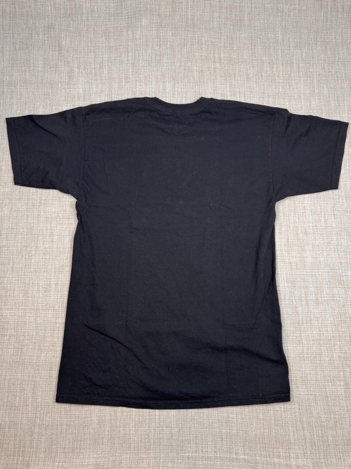 Adidas Originals T-Shirt Mens L Black Multicolor Trefoil Logo 100% Cotton