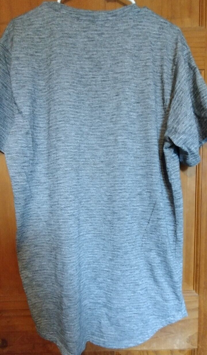 Carbon T Shirt Size XXL Longer Length Short Sleeve Grey Lightweight Comfortable